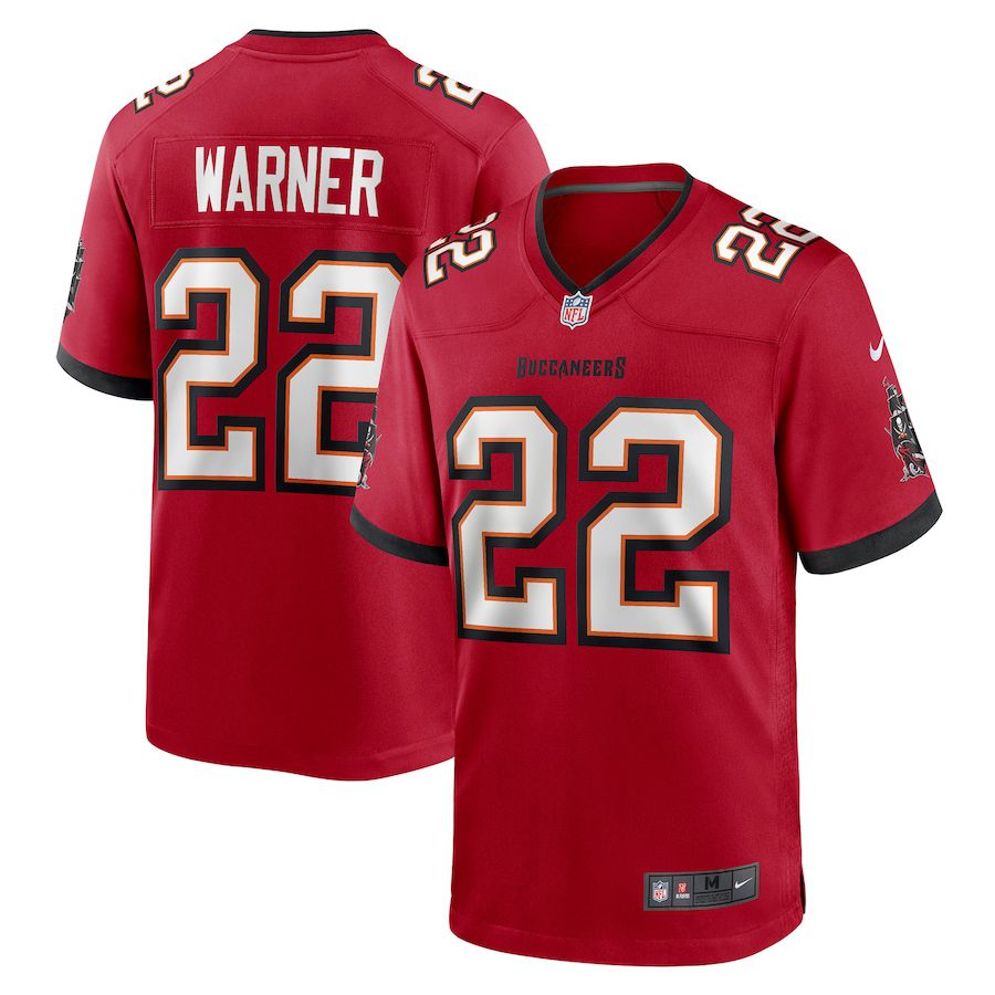 Men Tampa Bay Buccaneers #22 Troy Warner Nike Red Game Player NFL Jersey